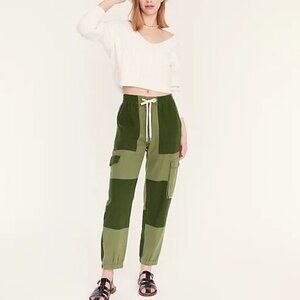 J. Crew Tie-waist linen-blend cargo pant 16